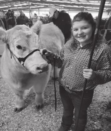 Local girls compete in the Tishomingo Cattle Show