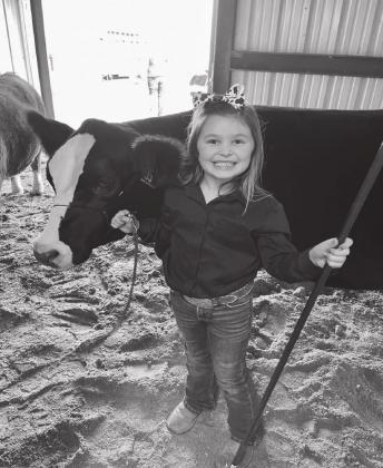 Local girls compete in the Tishomingo Cattle Show
