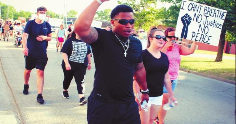 Durant Black Lives Matter march draws diverse crowd