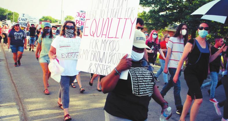 Durant Black Lives Matter march draws diverse crowd