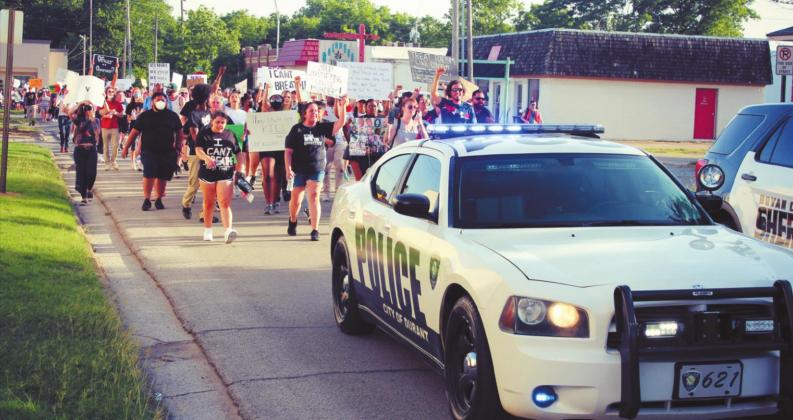 Durant Black Lives Matter march draws diverse crowd