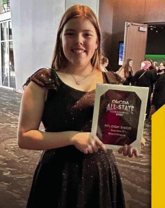 Ryleigh Sisco made the OKCDS JH All-State Choir. Courtesy photo