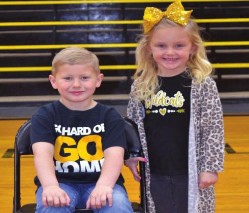 Ringbearers Jaxxon Garrett and Flowergirl Bristen Eppler