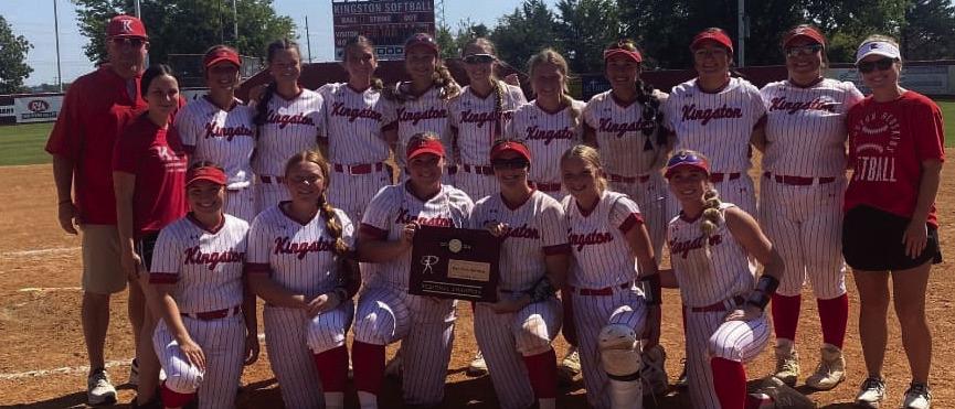 The Lady Redskins clinched the regional championship. Courtesy photo
