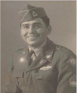 Retired 1st Sgt. John Matthews spent nearly 25 years as a soldier. His service included combat duties in three of the costliest wars of the 20th century. The Chickasaw Honor Guard provided the family gravesite honors more than 30 years after his funeral. Courtesy photo