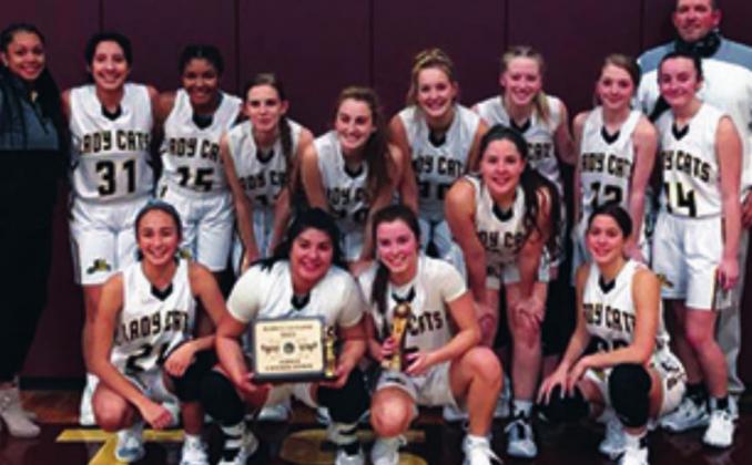 The Lady Wildcats won the consolation trophy at the Atoka Wampuscat Classic. Courtesy photo