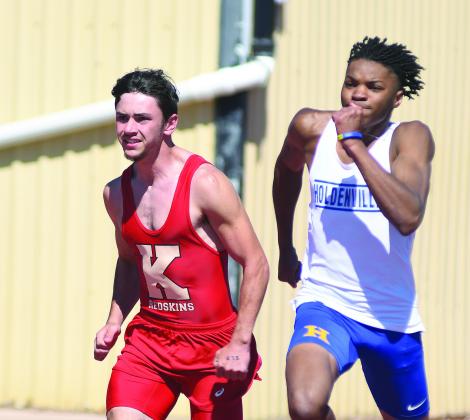 Logan Stephens qualified for state during the regionals on April 29. Brian Blansettt • Lincoln County News
