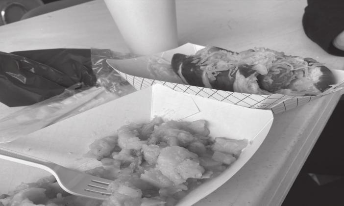 German Fest attendees had plenty of German focused food like sauerkraut. Tom Stewart