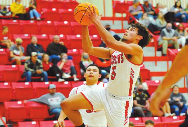 Jesse Rose, #5, led with 12 points in the Kingston vs. Caney game on December 10, 2020. Crocket Uber
