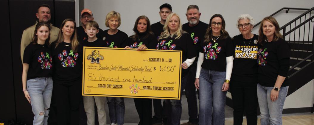While the MPS community is still reeling from the loss of one of their beloved members, Brandon Jacks, a scholarship was created in his name to honor him and his love for the WIldcats. They raised $6100 to go toward the scholarship. Courtesy photo