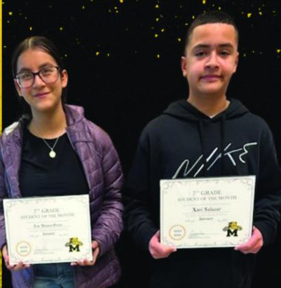Eva Munoz-Perez and Xavi Salazar, 7th grade