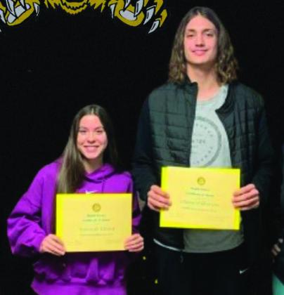 Hannah Elkins and Ethan WIlkerson, Madill High School Courtesy pnotos