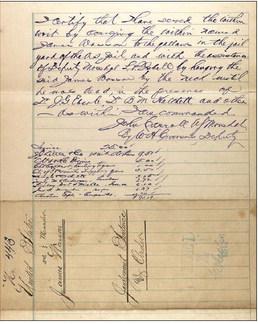 Wasson's order for execution. Courtesy of Fort Smith Federal Court archives