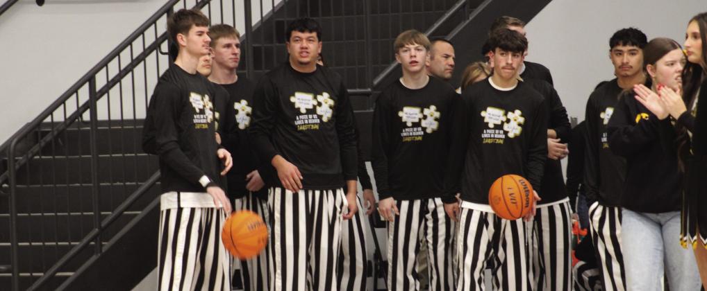 The Wildcats lost to Sulphur, but beat Calera. They are also pictured wearing their Brandon Jacks memorial t-shirts. Courtesy photos