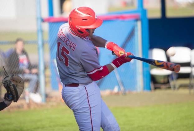 Rhett Coble swings at a pitch. Matt Swearengin
