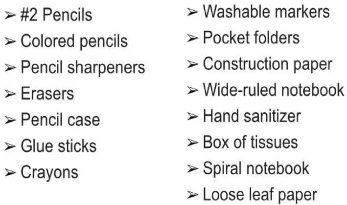 School supply drive and She Shed giveaway