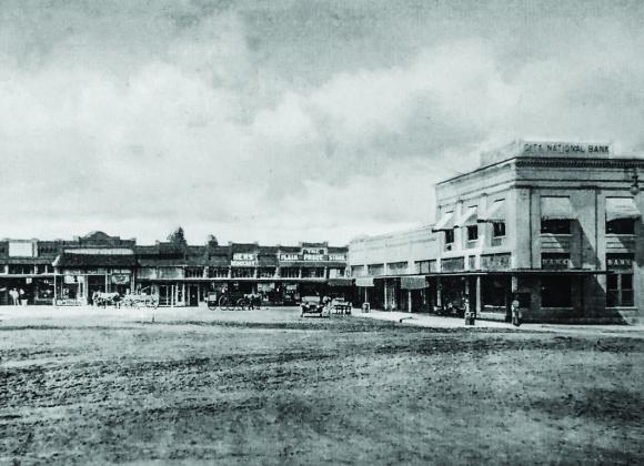 The northeast corner of the square circa 1917.