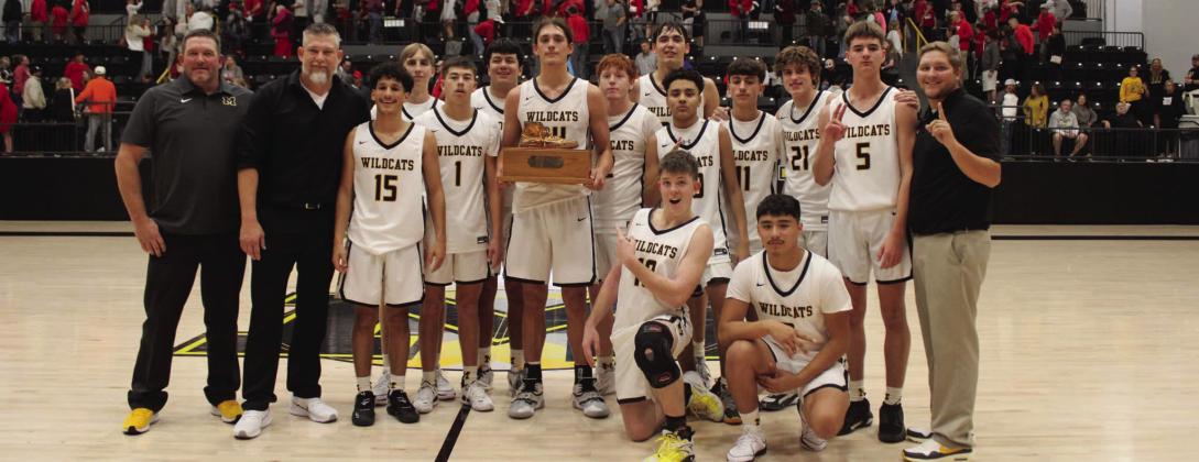 The Madill Wildcats beat the Kingston Redskins on December 5 and brought home the coveted Golden Shoe. Summer Bryant