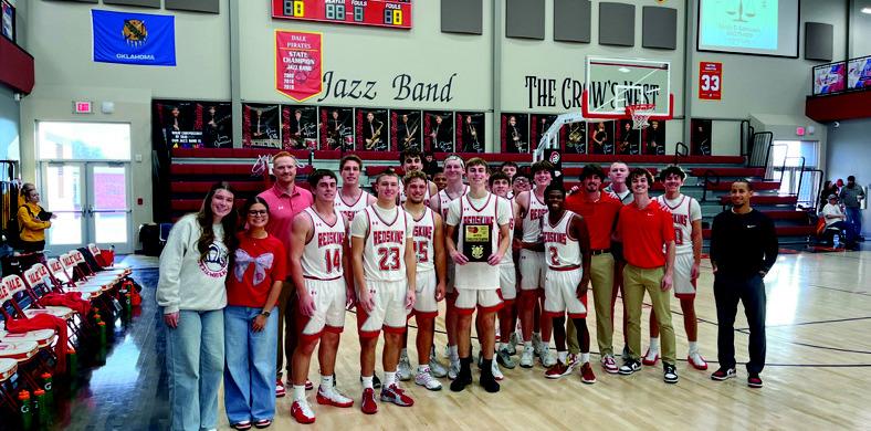 The KHS boys basketball and the KHS girls basketball teams both clinched the consolation championship at the Annual Dale Invitational. Photos courtesy of Mindi Weeks