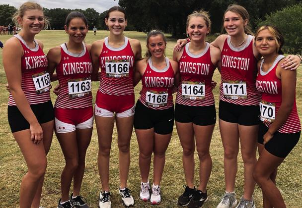 The Kingston High School girl’s XC team participated in the Waurika Invitational. Brandi Ward