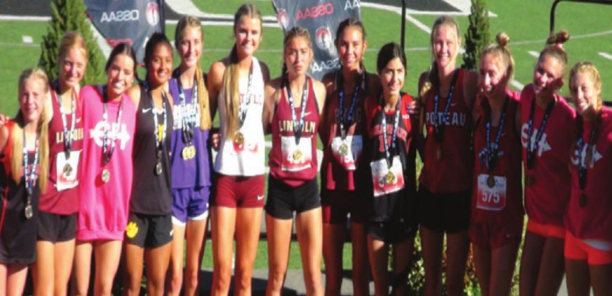Isabel Sanchez poses with the other All-State qualifi ers. Couertesy photo
