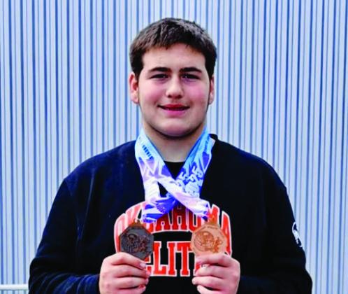 Lucas Franklin went 6-2 and was named All-American for the second time in a month. Courtesy photo