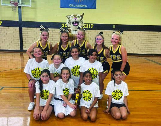 Cheerleaders from 4th,5th and 6th grade attended a three-day summer cheer camp. They learned 14 chants, two cadences and the fight song Courtesy photo