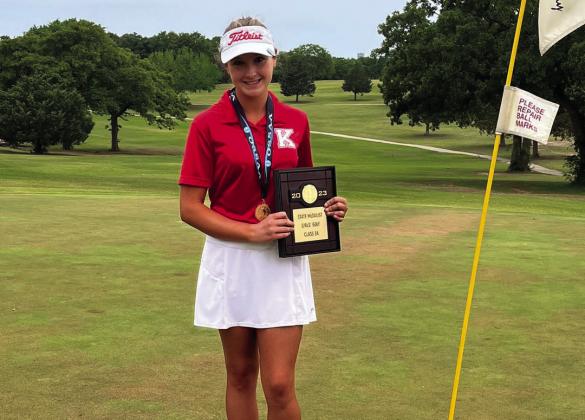 Kingston sophomore, Meredith Reid is the 2023 State Golf 3A Champion. Courtesy photo