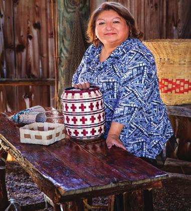 Courtesy photo Award winning Chickasaw and Choctaw artist Sue Fish shares her basket weaving works of art in exhibits across the state.
