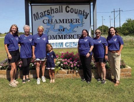 Pictured left: Jennifer Fullinghim, Meg Watt and Lisa Leclere. Pictured right: Danielle Kifer, Kathy Troxtell, Kathy Germany, Allie Sutherland, Gwen Wilson and Renee Hicks. Courtesy photos