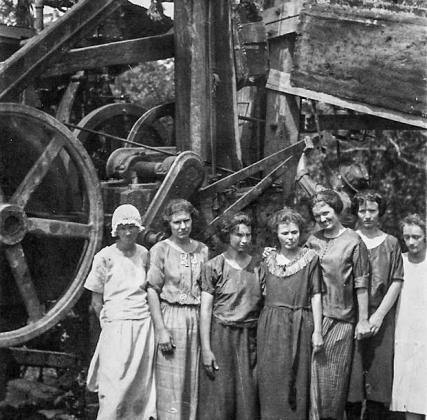 Marshal County women visiting the oil sites. Courtesy photo
