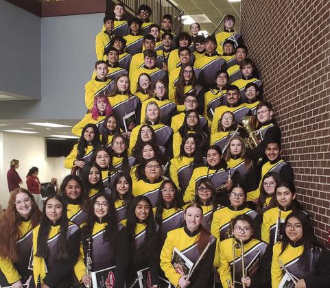 The Madill bands made Excellent ratings at the OSSAA District Band contest. Courtesy photo