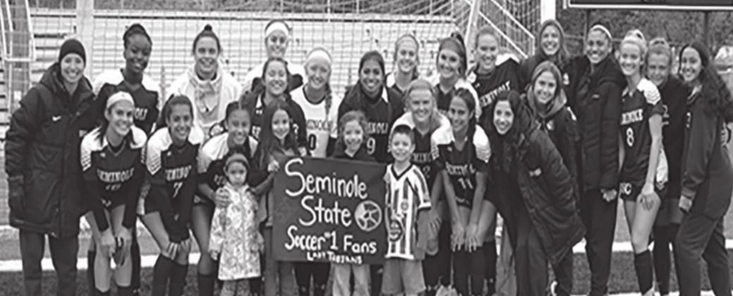 Cheli’s family showed up to support her when she coached the Seminole soccer team against Murray State at the Madill Wildcat stadium. Summer Bryant • The Madill Record