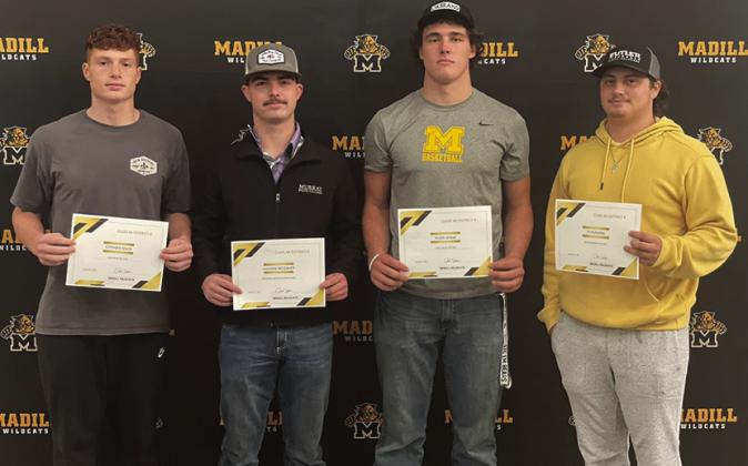 Madill football players receive accolades
