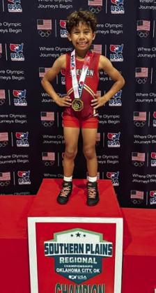 All is golden for young Madill Takedown Club wrestler