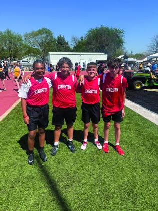 From left to right: Kyron Sikes, Nathan Kidder, Karter Parish and Gannon Hales. Courtesy photo