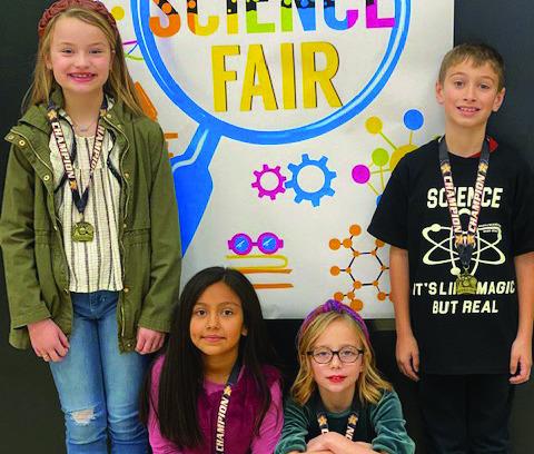 3rd grade - Trislyn Pruitt, 1st place; Harmony Armendarez, 1st place; Raiden Polster, 2nd place; Sammy Brown, 3rd place. Courtesy photo