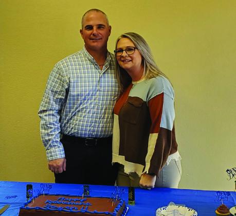 Chief Steven Ray, left, and his wife Sonja Ray, right are both looking forward to his retirement from the Madill Police Department. Crystal Burnezky-Robertson • The Madill Record