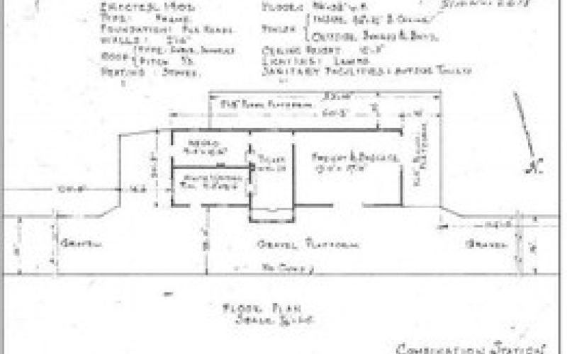 The Woodville depot floorplan. Courtesy photo