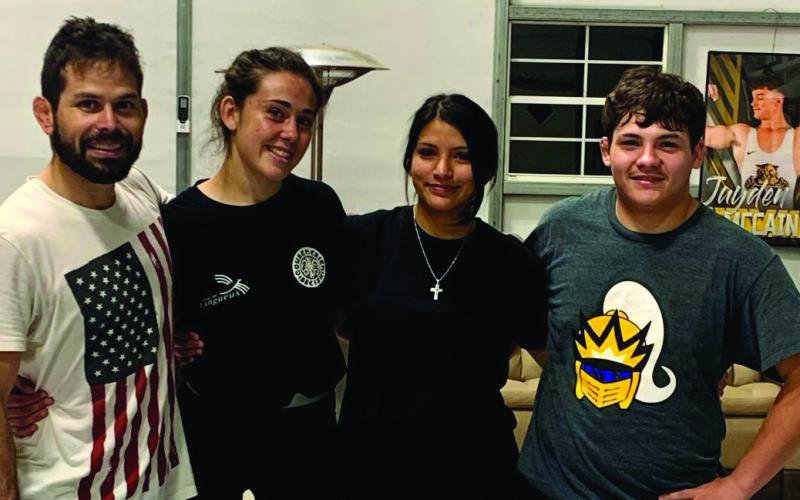 Ceci Garcia Robles with Peter Hammer, Janelle Mancillas and Bryce Culp. Courtesy photo