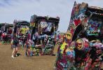 The Cadillac Ranch is a family-friendly place that allows guests to spray paint cadillacs. Jedi Chef Stryker