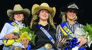 The 2024 Madill FFA Rodeo Royalty were, from left to right, Royalty Runner Up-Eeliah Love-Faucett, 2023 Queen-Brylee Watkins and 2024 Queen-Emily Arnold. Courtesy photo