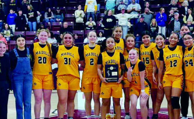 The Lady Wildcats secured the District Championship with a 35-32 win against Ada. Courtesy photo