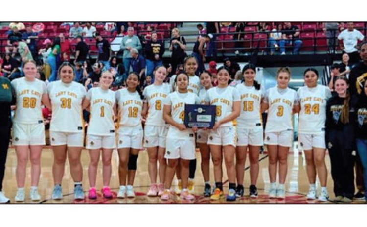 The Lady Wildcats basketball team snagged the 4A reigional consolation crown. Courtesy photo
